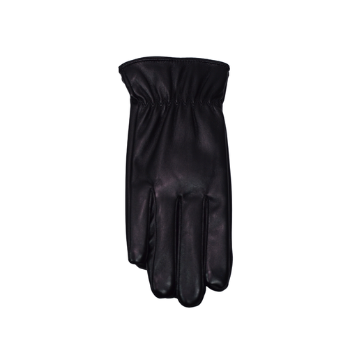 [49609] GUANTES NEGROS SIMIL CUERO
