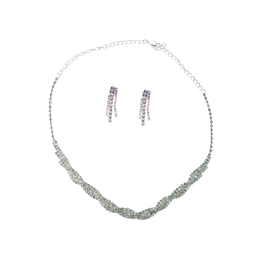 [49932] SET STRASS COLLAR TRENZDO + AROS