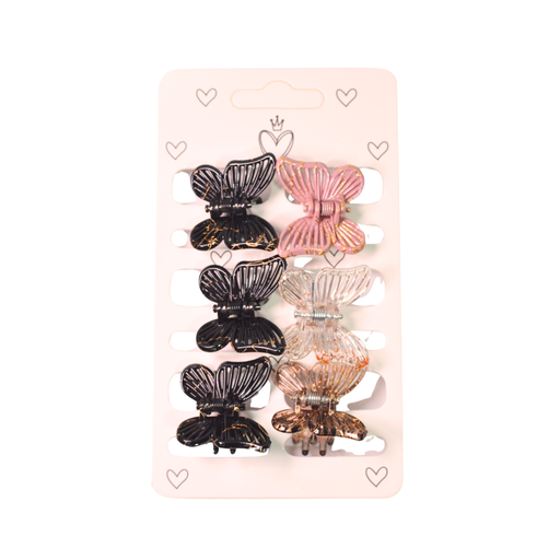 [49945] SET BROCHE X6 MARIPOSAS