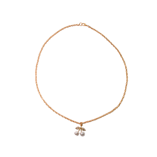 [50030] COLLAR DORADO CON DIJE CHERRY
