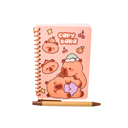 [50055] SET CUADERNO Y LAPICERA CAPIBARA