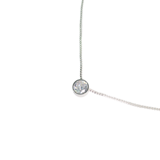 [50196] COLLAR ACERO DIJE CON STRASS