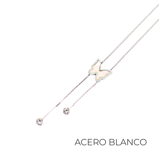 [50205] COLLAR CORBATERO ACERO MARIPOSA