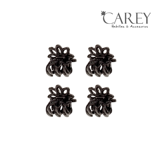 [50268] BROCHE PINZA MINI FLOR X4 CAREY