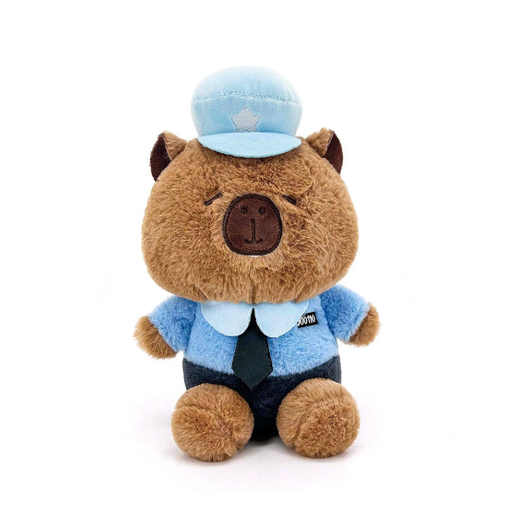 PELUCHE CAPIBARA POLICIA 25CM