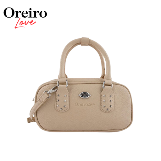 CARTERA CON TACHAS Y APLIQUE OREIRO LOVE