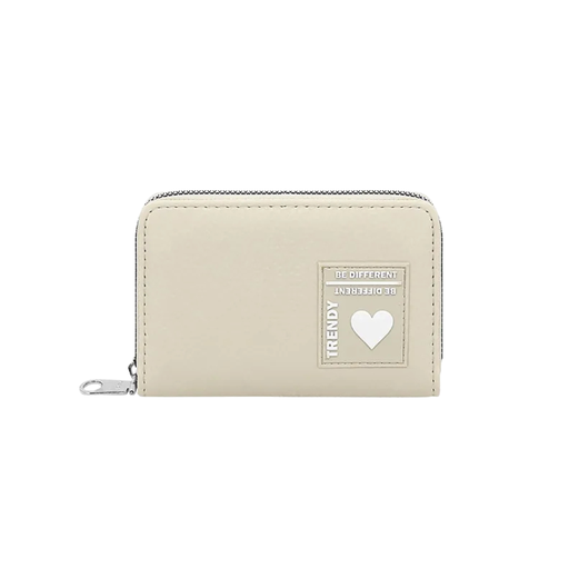 BILLETERA LISA CON APLIQUE TRENDY