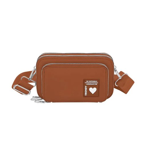 MORRAL BANDOLERA CON APLIQUE TRENDY