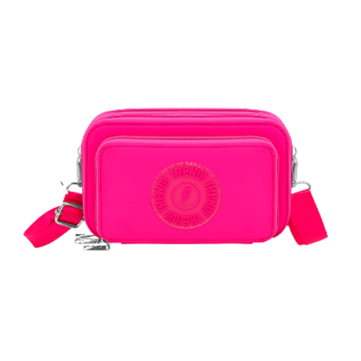 MORRAL BANDOLERA CON APLIQUE TRENDY