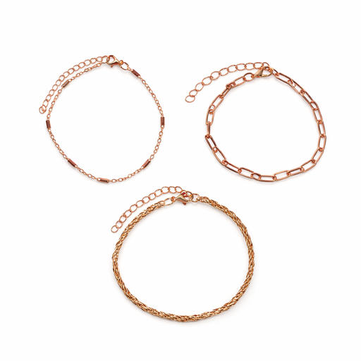 SET PULSERA X3 CADENA FINA