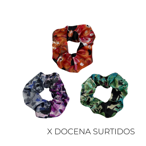 [30466D] COLERO SCUNZI RASO ESTAMPADO X12