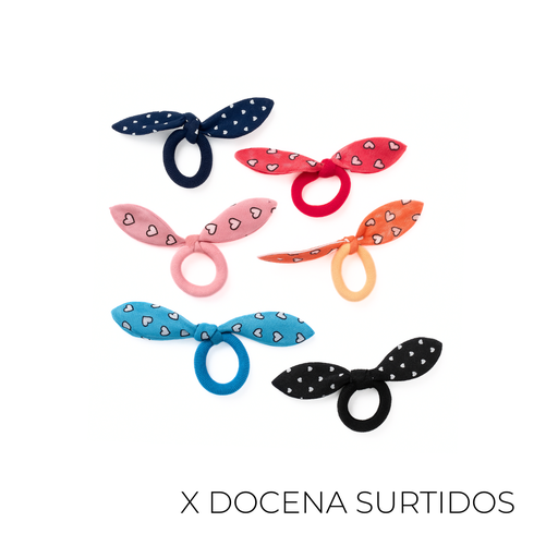 [34642D] COLERO ELASTICO CHICO ESTAMPADO X12