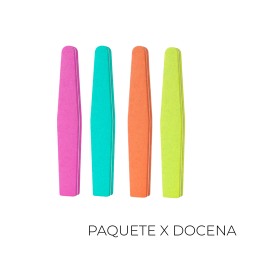 [45855D] LIMA ESPONJA EN PUNTA ANCHA X12