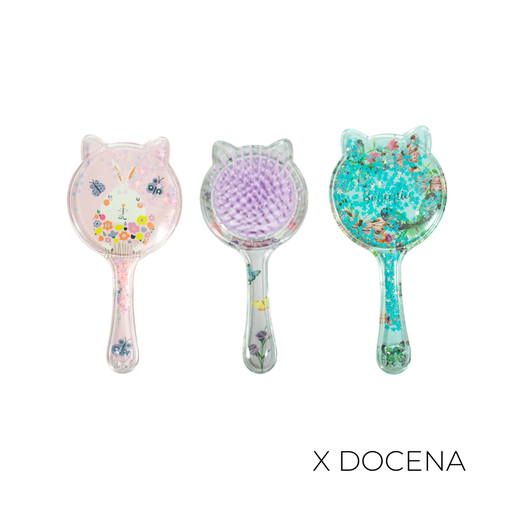 [45895D] CEPILLO FORMA GATITO INFANTIL X12