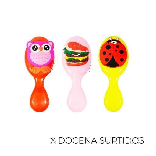 [28487D] CEPILLO MULTICOLOR CON APLIQUE X12