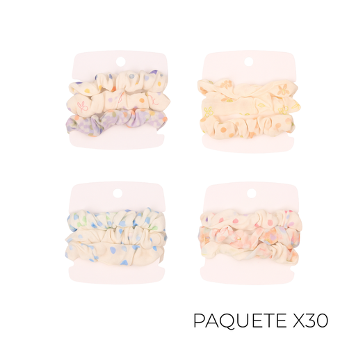 [45796D] SET DE COLEROS ESTAMPADOS PAQUETE X30