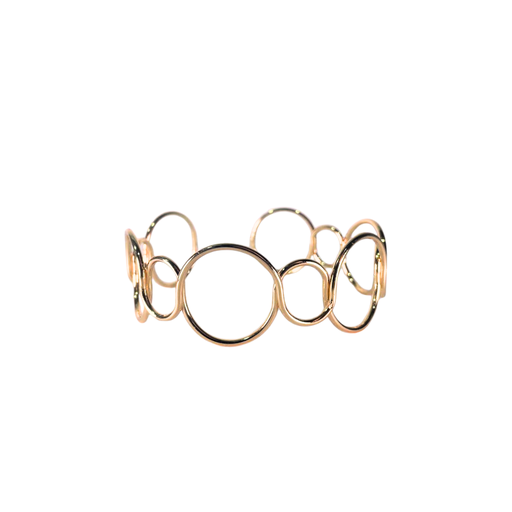 [50516] BRAZALETE CADENA CIRCULAR DORADA