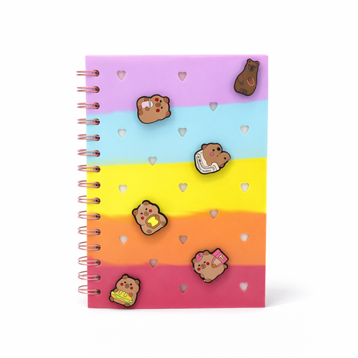 [50623] CUADERNO RAINBOW CON APLIQUE TRENDY