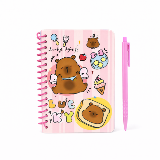 SET CUADERNO + BIROME CAPIBARA TRENDY