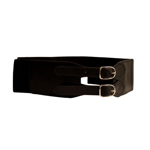 [50757] CINTO FAJA ANCHA ELASTICO DOBLE HEBILLA