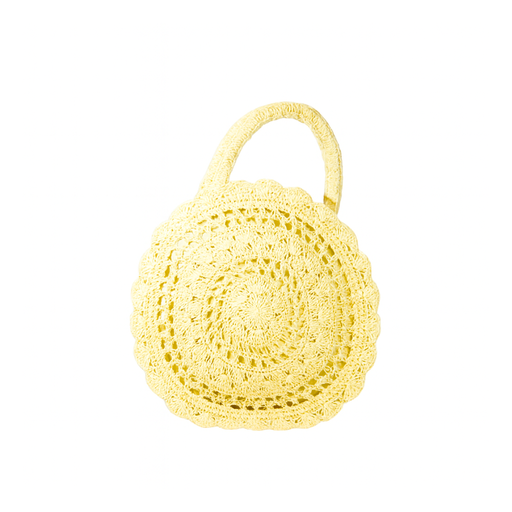 [50861] CARTERA CIRCULAR TEJIDA RAFIA
