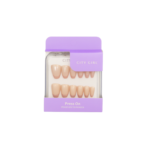 [50889] UÑAS PRESS ON COFFIN FRANCESITAS