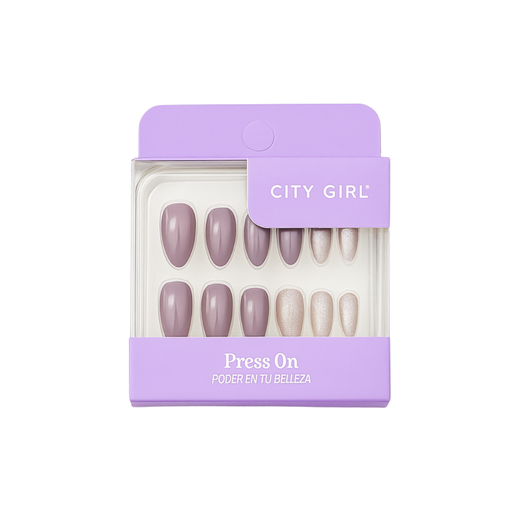 [50895] UÑAS PRESS ON ALMOND OJO DE GATO