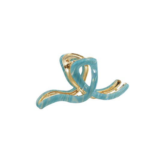 BROCHE PINZA FORMA LAZO MARMOLADO