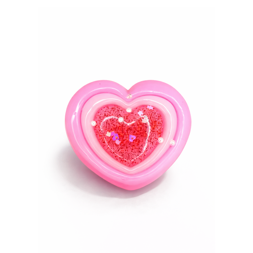 [51240] SQUISHY CORAZON CON GLITTER BICOLOR