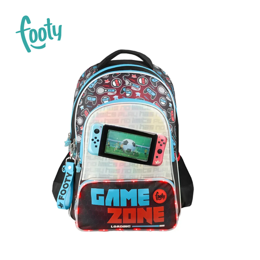 [51410] MOCHILA 18" LUZ LED GAME FOOTY
