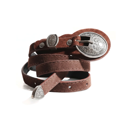 [51558] CINTO CON HEBILLA OVALADA VINTAGE
