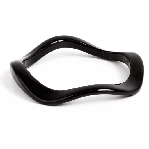 [51579] PULSERA ACRILICA COLOR LISO CON ONDAS