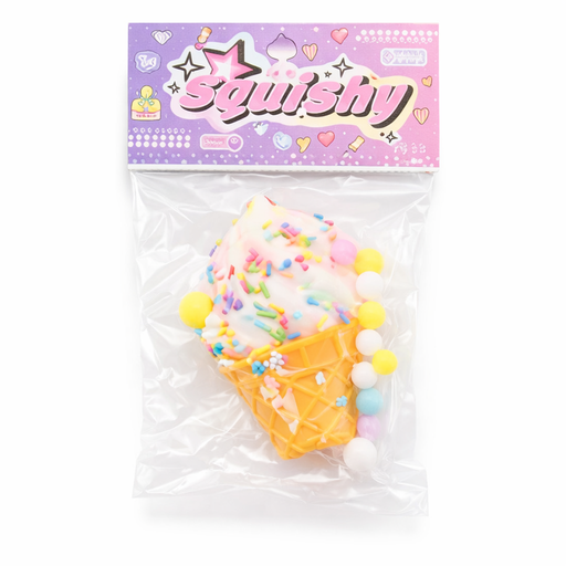 [51637] SQUISHY ICE CREAM CON POMPONES