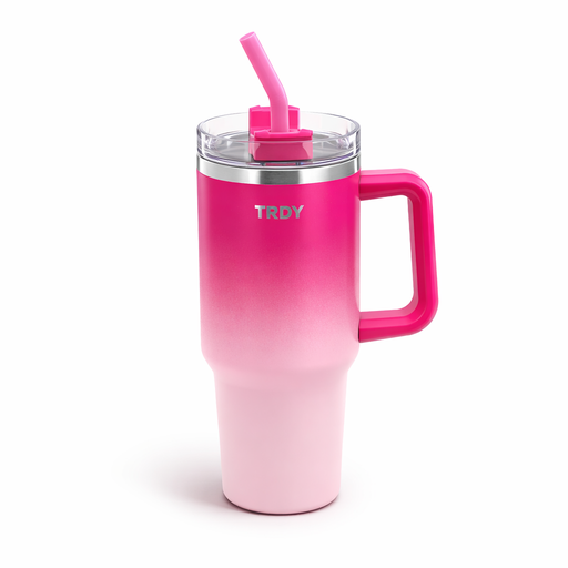 [51644] VASO TERMICO CON SORBETE METALICO TRENDY