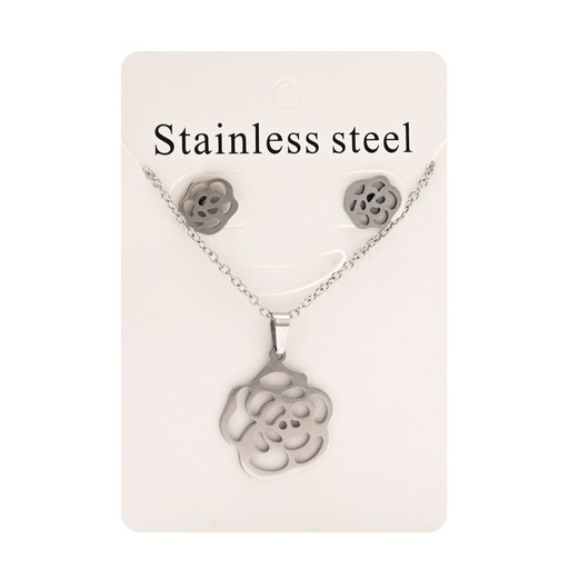 [51834] SET CADENA Y AROS ACERO QUIRURGICO