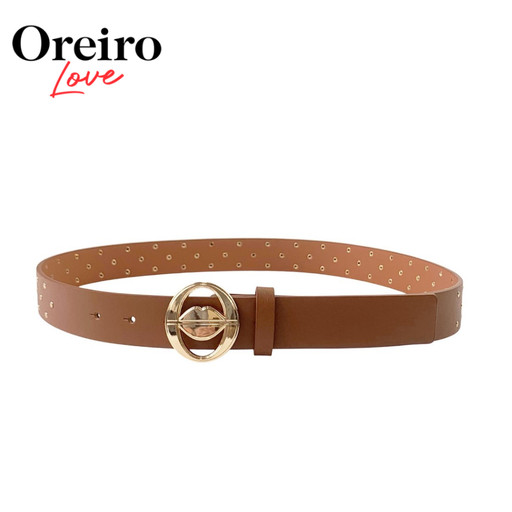 CINTO HEBILLA ANCHA LOGO OREIRO LOVE