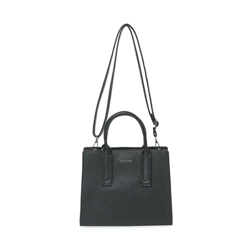 CARTERA COLOR LISO APLIQUE FRONTAL TRENDY