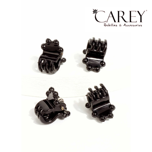 [52304] BROCHE PINZA X4 MINI CON CIRCULOS CAREY