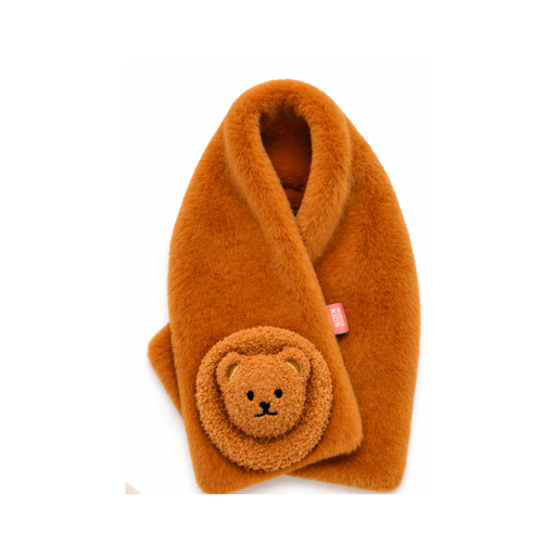 BUFANDA INFANTIL PELUCHE OSO