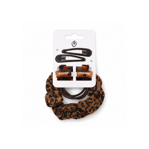 [52676] SET CABELLO ANIMAL PRINT