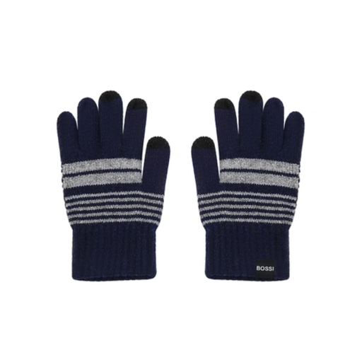 [52714] GUANTES BICOLOR RAYADO TOUCH BOSSI