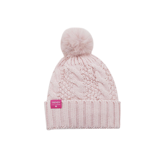 [52727] GORRO POMPON Y APLIQUE TRENDY