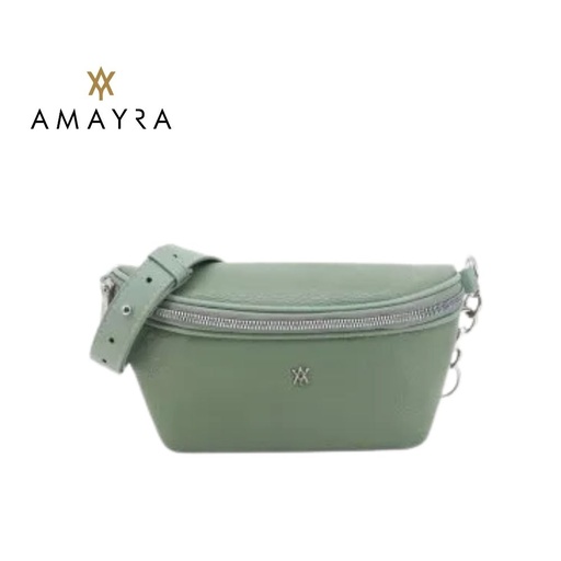 [53163] RIÑONERA BANDOLERA COLOR VERDE AMAYRA