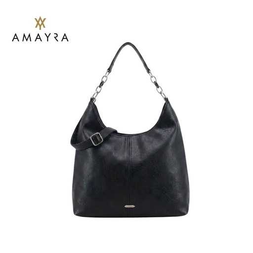 [53179] CARTERA HOBO CON ESLABONES DE CADENA AMAYRA