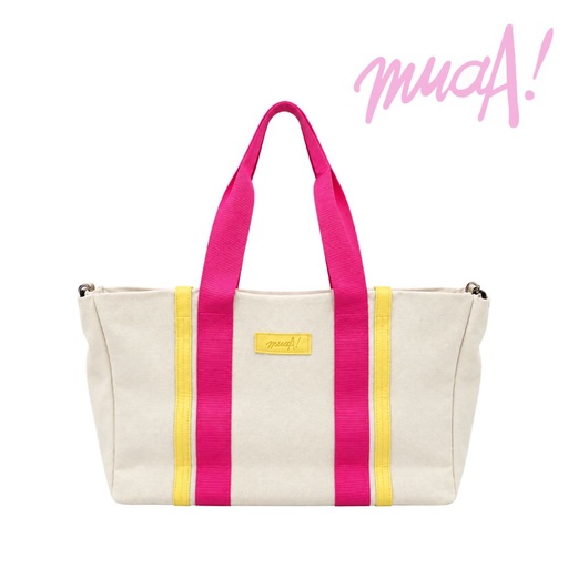 [53283] BOLSO DE LONA AMPLIO PLAYERO MUAA