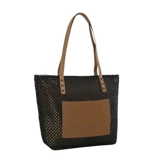 [53342] BOLSO TOTE PLAYERO BAG CON BOLSILLO FRONTAL TRENDY