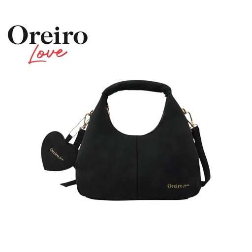 [53451] CARTERA HOBO BANDOLERA CON MINI ESPEJO CORAZÓN OREIRO LOVE