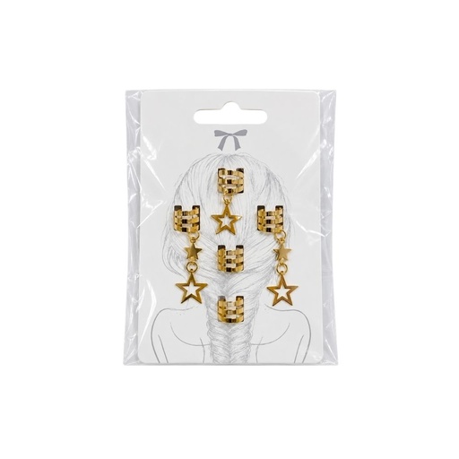 SET DE CUFFS PARA TRENZAS ESTRELLA