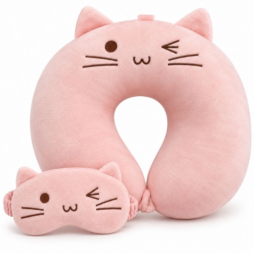 [53686] ALMOHADA DE VIAJE + ANTIFAZ INFANTIL