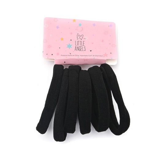 [16568] SET COLERO SIMPLE NEGRO X 6